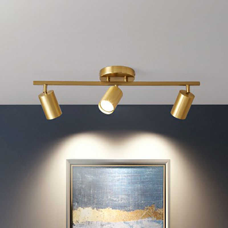 Haney Black Modern Ceiling Light Spotlight Cast, 3 Color, 3/4/5/6 Head - Cueteks