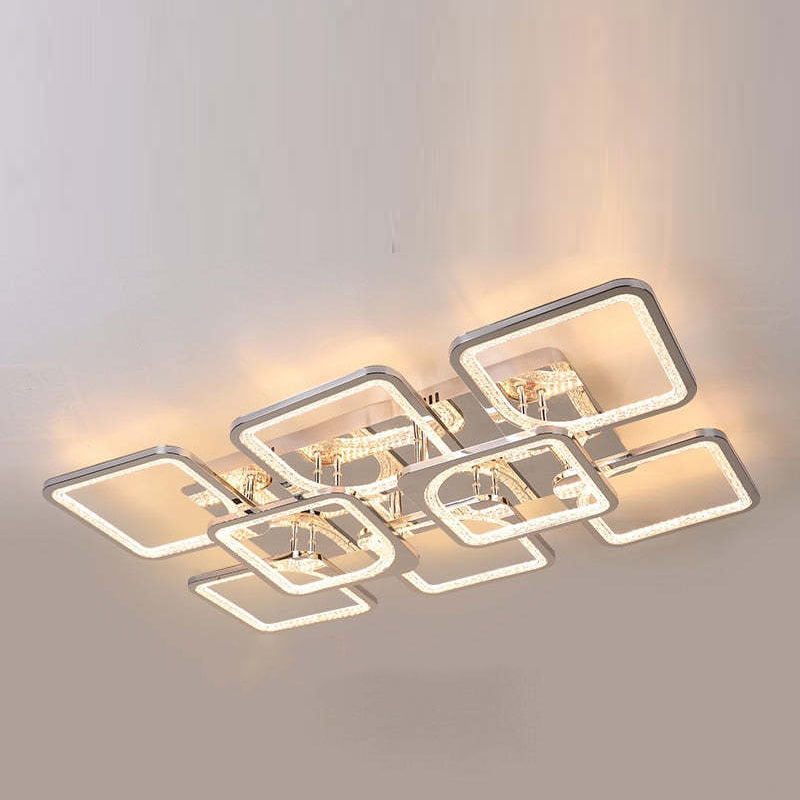 Lacey Modern Square Flush Mount Ceiling Light - Cueteks