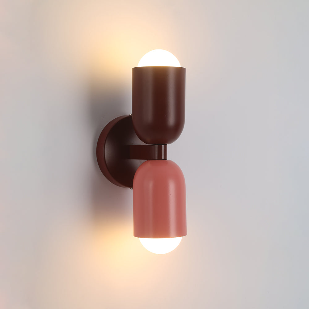Morandi Modern Art Decoration Double-Headed Colorful Wall Lamp - Cueteks