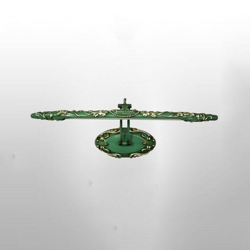 Green Félicie light bar with a patterned oval backplate