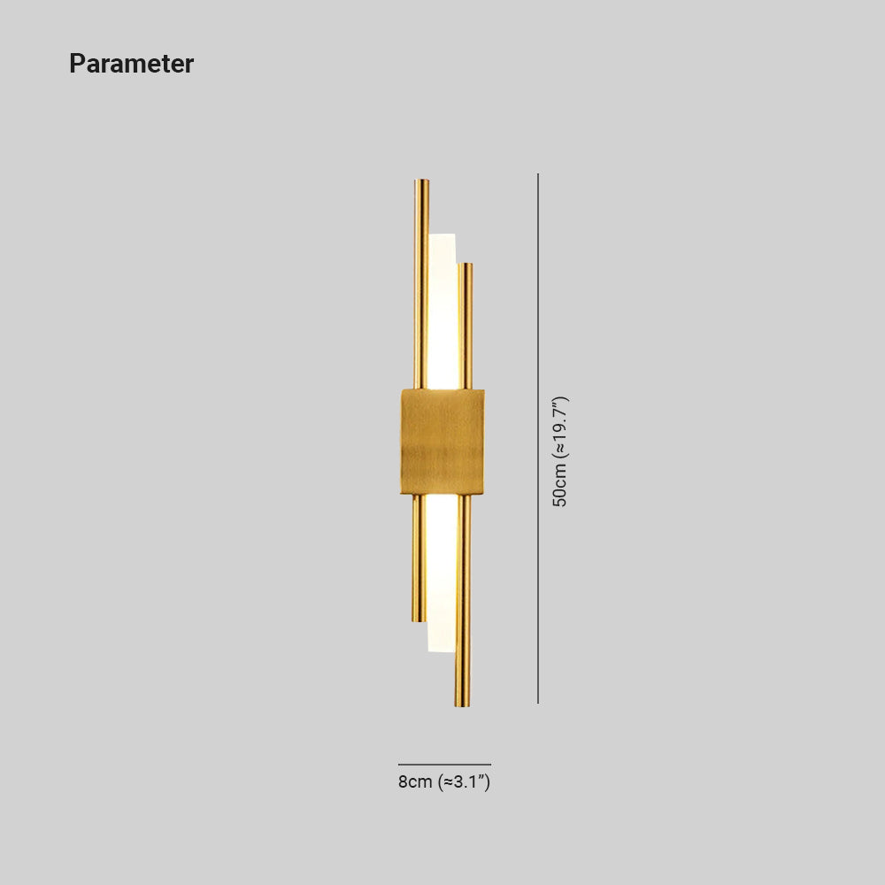 Alana dimension drawing showing 50 cm height and 8 cm width