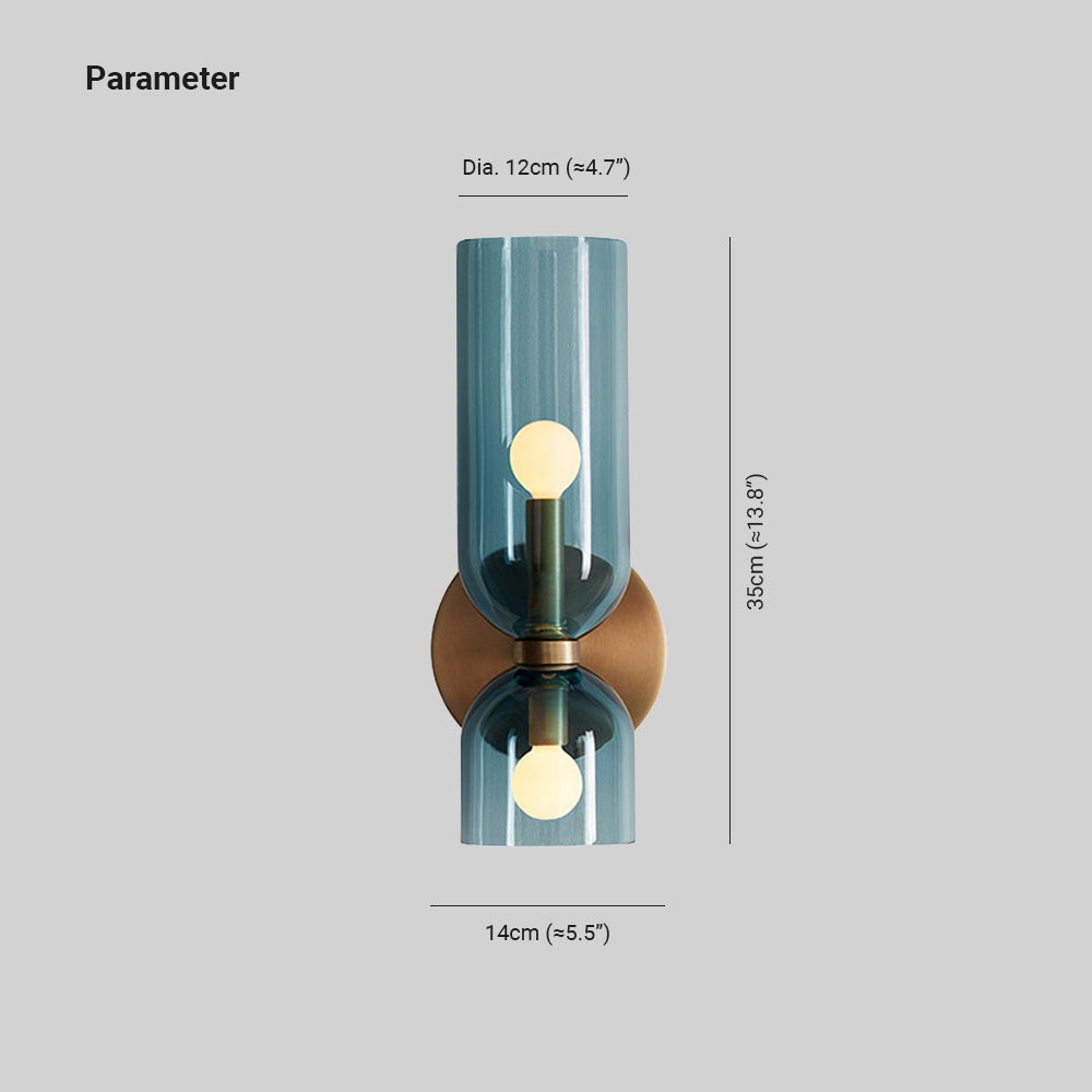 Hailie diagram with 35 cm height, 12 cm diameter and 14 cm marker