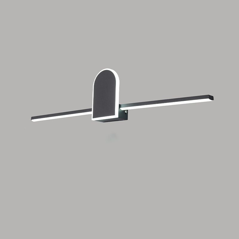 Black Edge bar with glowing arch outline and lower light strip