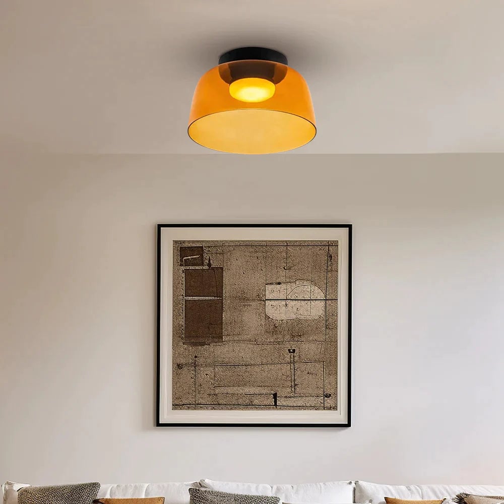 Morandi Modern Simple Creative Glass Flush Mount Ceiling Light - Cueteks