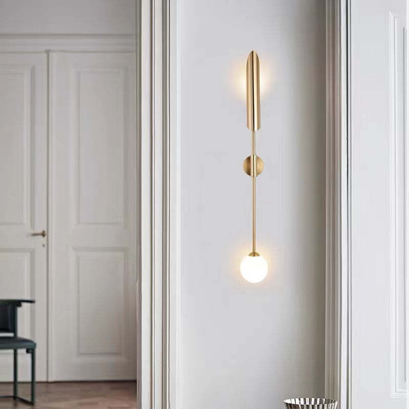 Meza Modern LED Wall Lamp Metal/Glass Warm White Garden/Corridor - Cueteks