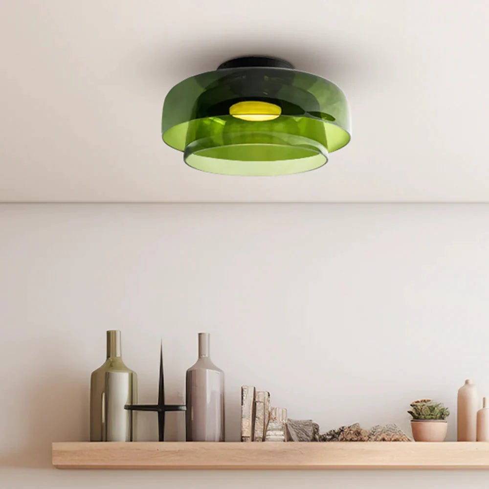 Morandi Modern Simple Creative Glass Flush Mount Ceiling Light - Cueteks