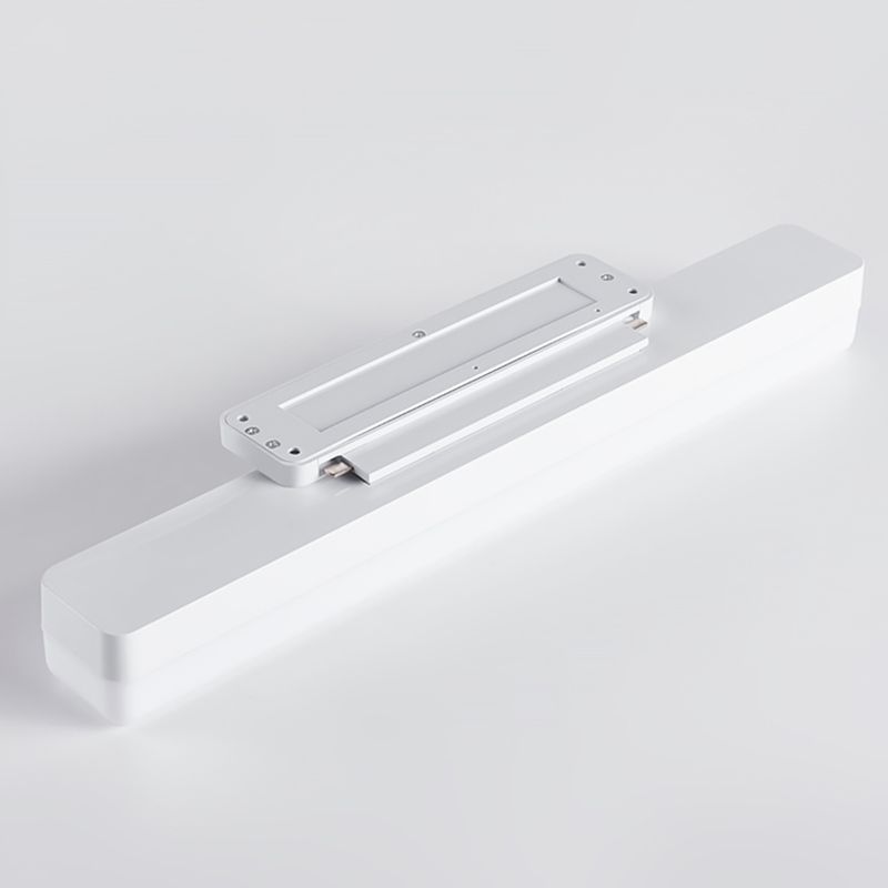 Edge Modern Rectangular Acrylic Modern Wall Lamp, White - Cueteks