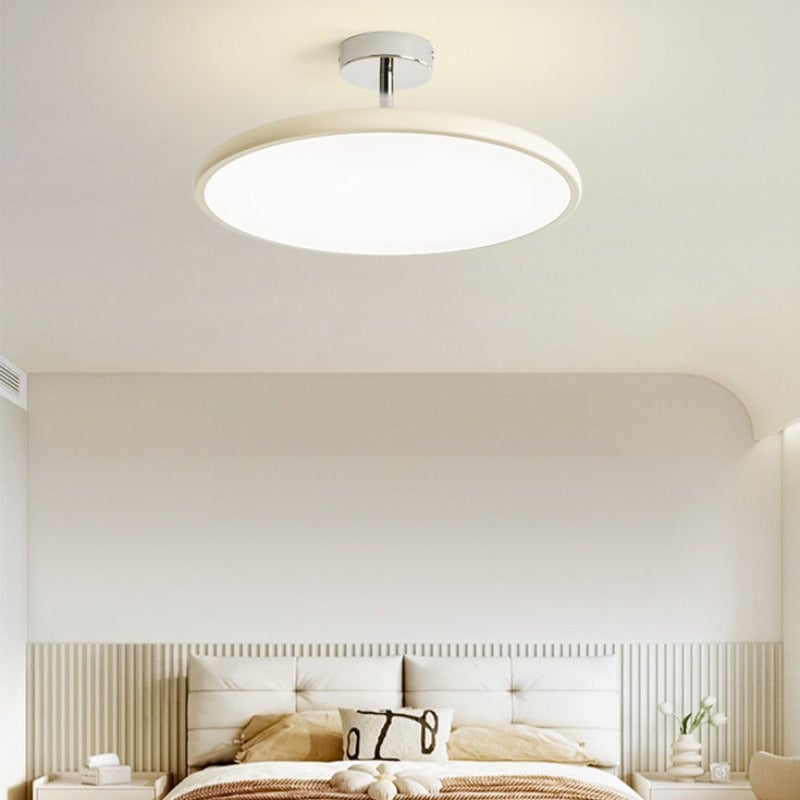 Valentina Vintage Flush Mount Ceiling Light Metal Red/White/Green LED Bedroom - Cueteks