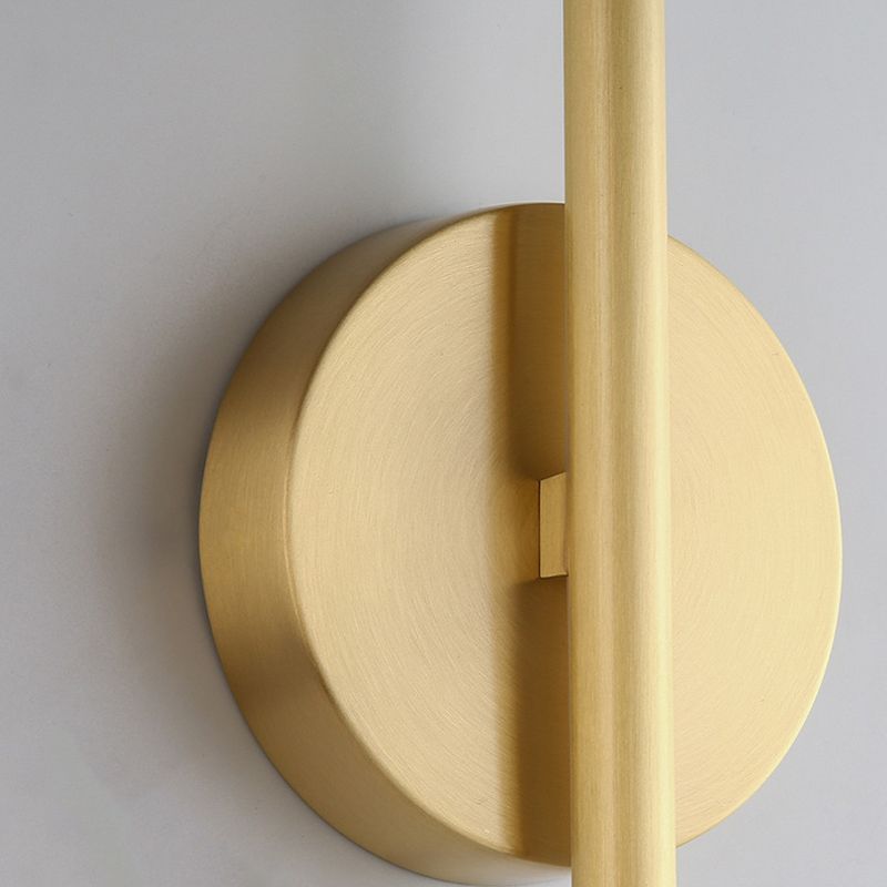Edge Modern Linear Metal&Silica Gel Wall Mount Lamps, Gold - Cueteks