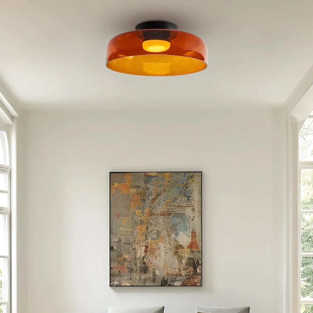 Morandi Modern Simple Creative Glass Flush Mount Ceiling Light - Cueteks