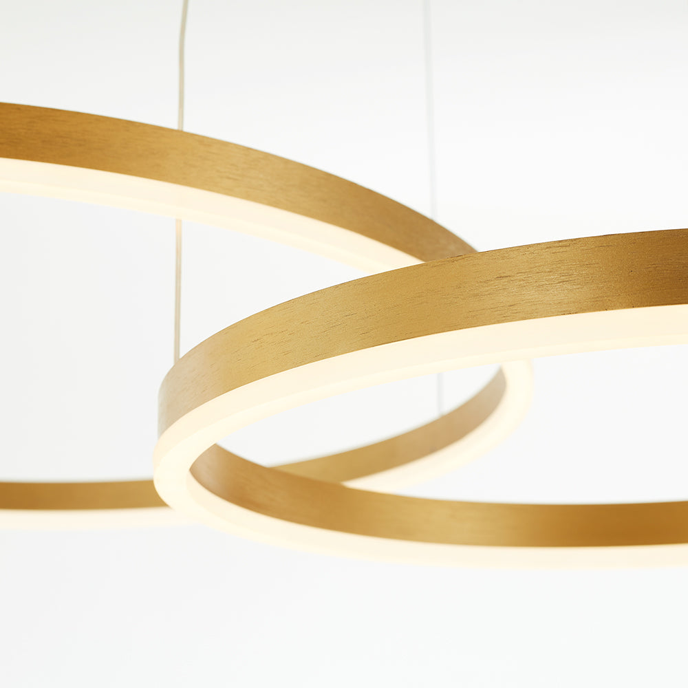 Arisha Modern Pendant Light Tir-Circle Black/Gold/Coffee Metal - Cueteks