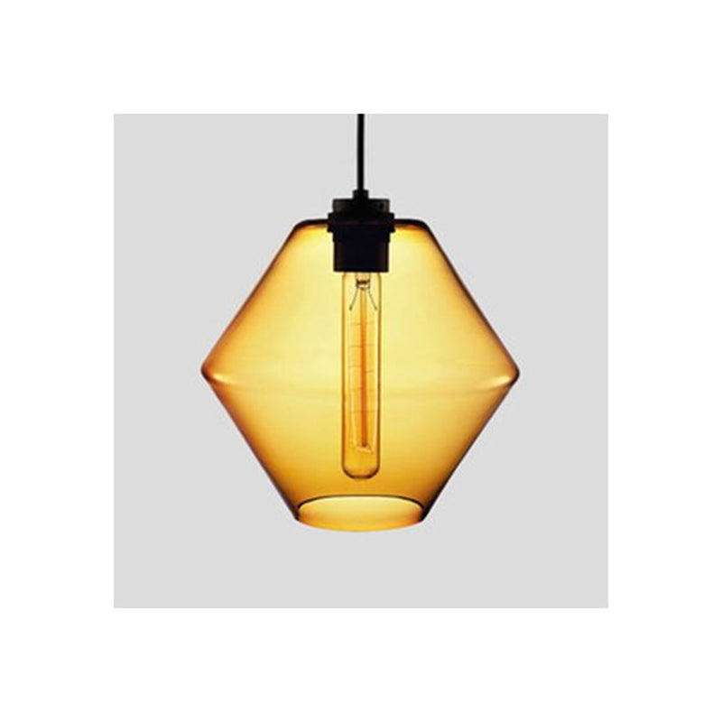 Zaid geometric glass pendant light