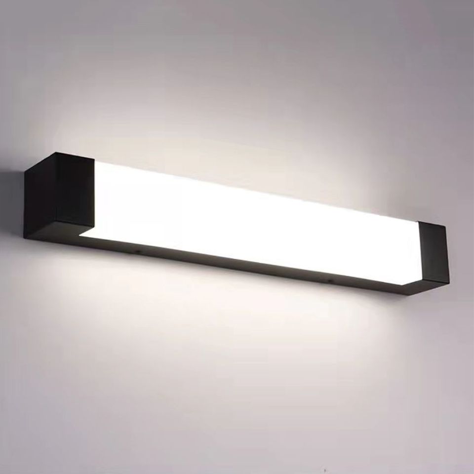 Orr Minimalist Linear Metal Outdoor Wall Lamp, Black - Cueteks