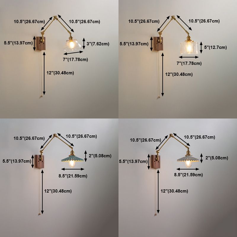 Ozawa Wall Lamp Modern, Folding Adjustable Metal, Study Room - Cueteks