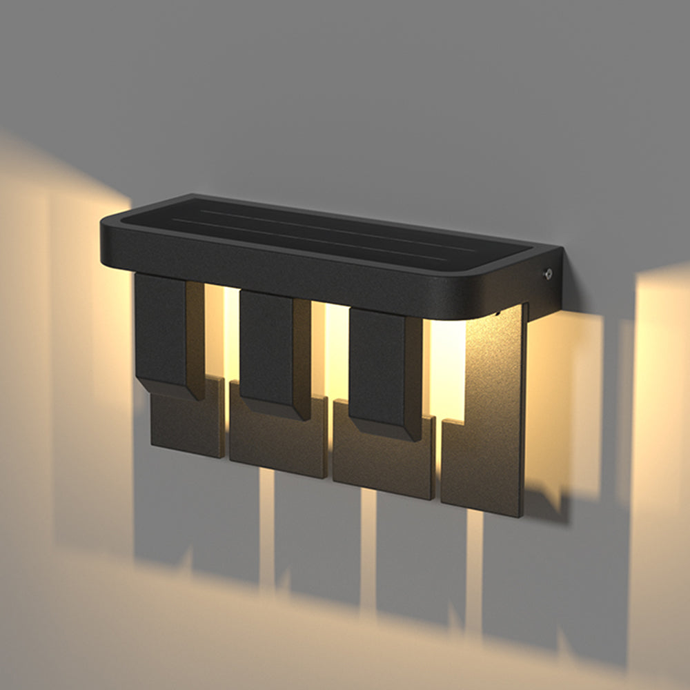 Orr 3-Light design with three raised rectangular elements, lower flat plates and illuminated gaps