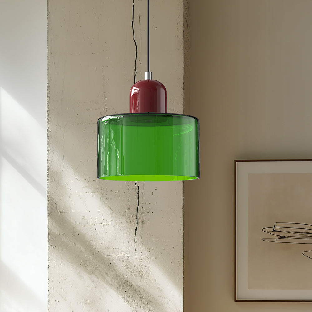 Morandi Modern White Glass Kitchen Island Pendant Light - Cueteks