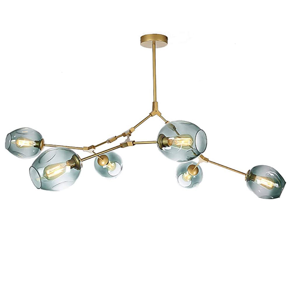 Valentina Nordic Modern Glass Pendant Light Clear Bubble - Cueteks