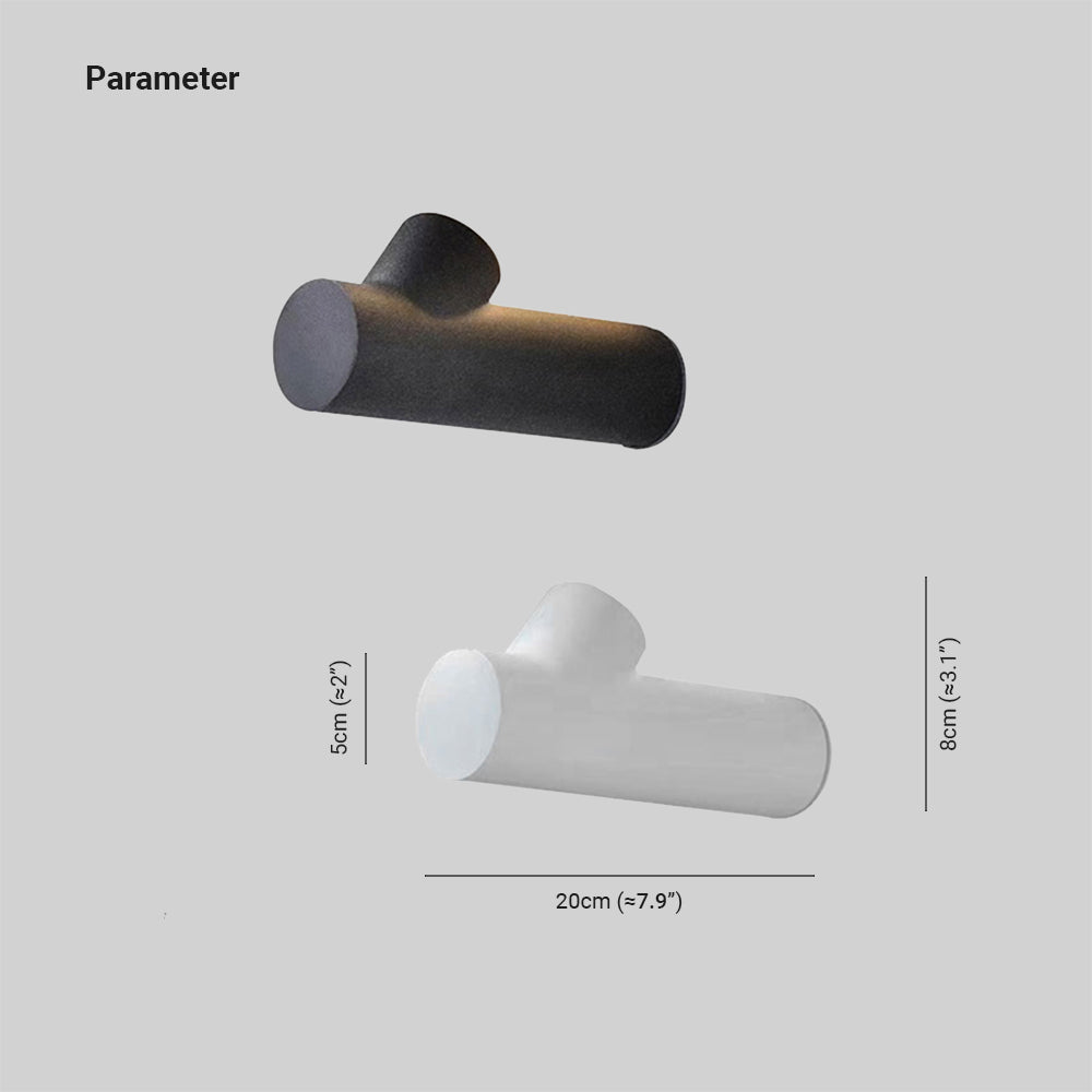 Orr Modern Waterproof Outdoor Wall Lighting, White & Black - Cueteks