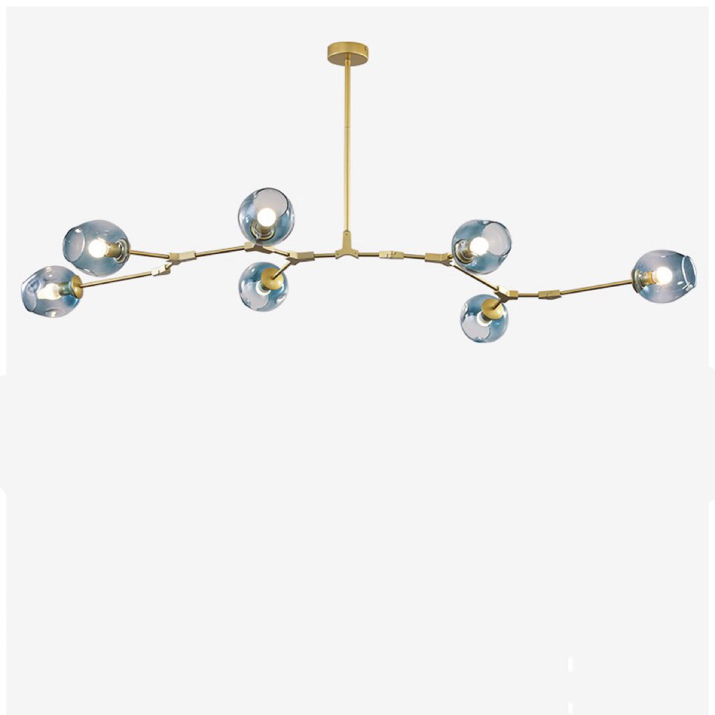 Valentina Nordic Modern Glass Pendant Light Clear Bubble - Cueteks