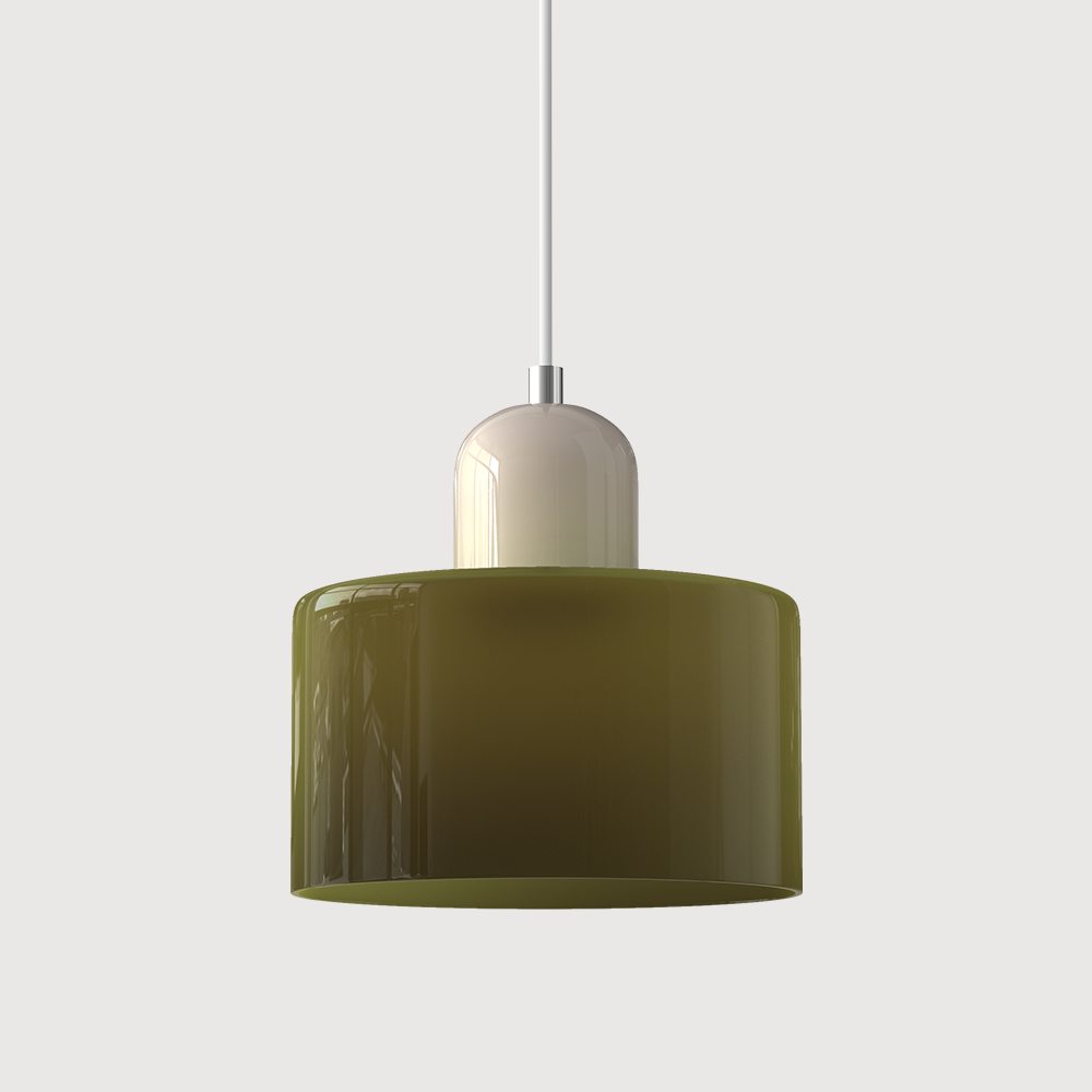 Morandi Modern White Glass Kitchen Island Pendant Light - Cueteks