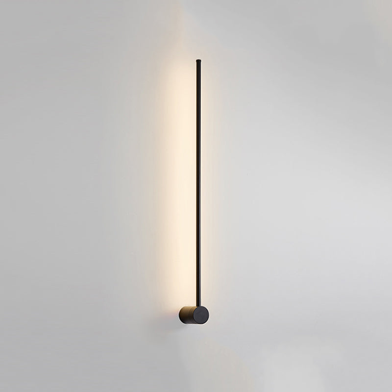 Edge Minimalist Rotatable Linear Outdoor Wall Lamp Black Corridor - Cueteks