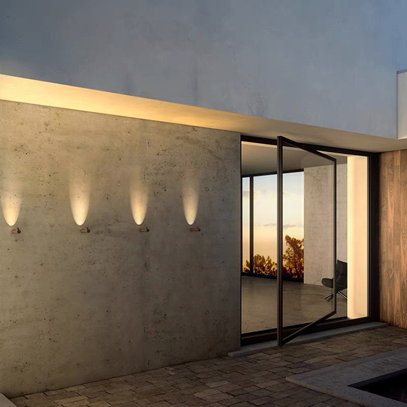 Orr Modern Waterproof Outdoor Wall Lighting, White & Black - Cueteks