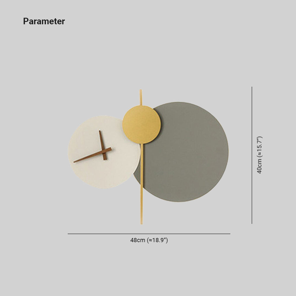 White-grey wall light dimension drawing showing overall width 48 cm and height 40 cm, including the vertical rod