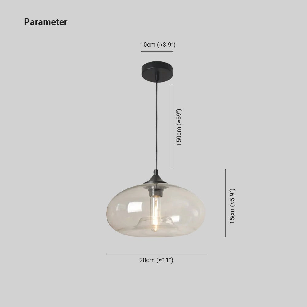 Dimension diagram: shade 28 cm wide and 15 cm high, canopy 10 cm diameter, cord 150 cm; inches also labelled