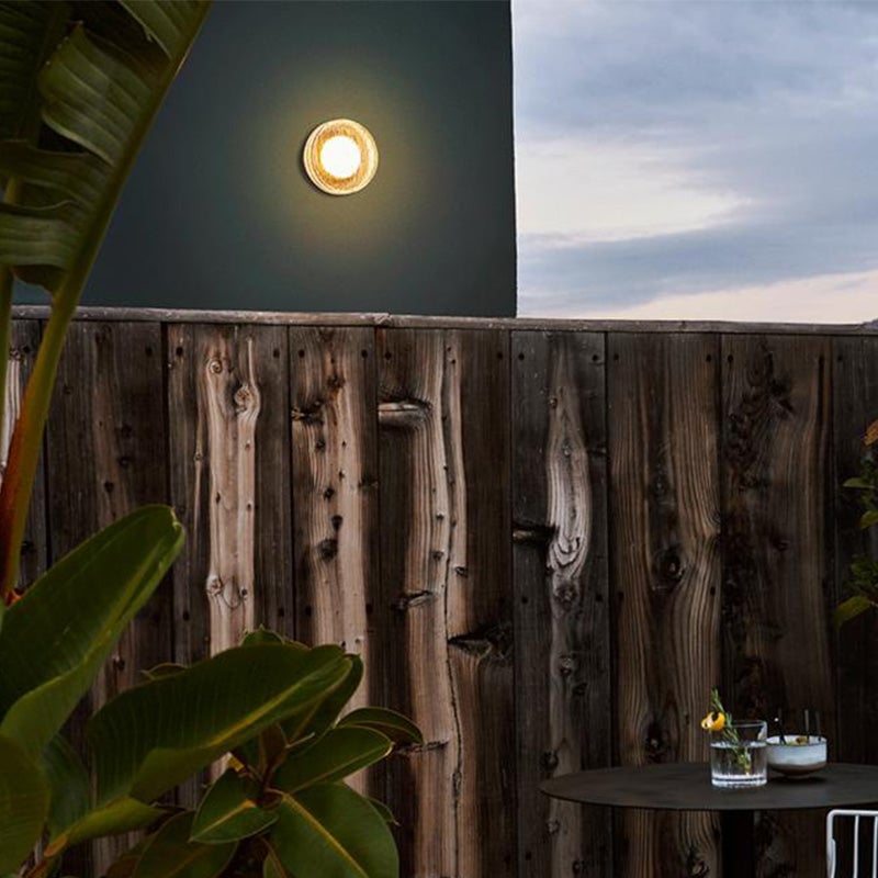 Valentina Modern Mini Bubble Metal/Glass Outdoor Wall Lamp, Transparent - Cueteks