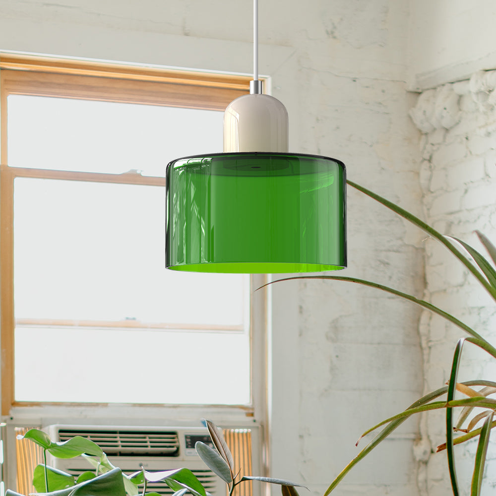 Morandi Modern White Glass Kitchen Island Pendant Light - Cueteks