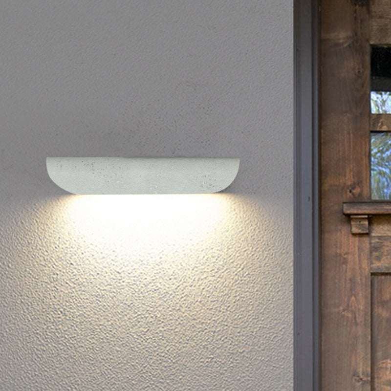 Orr Modern Outdoor Wall Lighting, Waterproof, Curved, Black & White - Cueteks