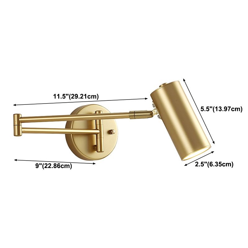Brady Gold diagram with 11.5 and 9 inch horizontal spans and 5.5 by 2.5 inch cylindrical shade