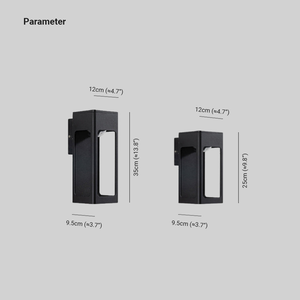 Orr Modern Waterproof Minimalist Geometric Outdoor Wall Light - Cueteks