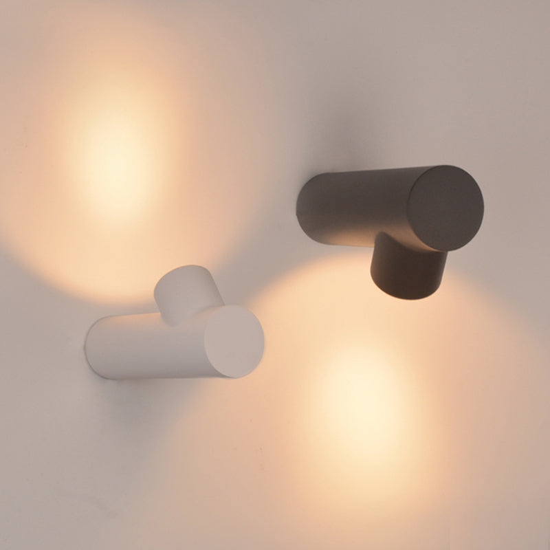 Orr Modern Waterproof Outdoor Wall Lighting, White & Black - Cueteks