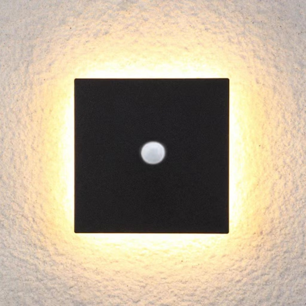 Orr Minimalist Round/Square Outdoor Wall Lamp LED Black/White - Cueteks