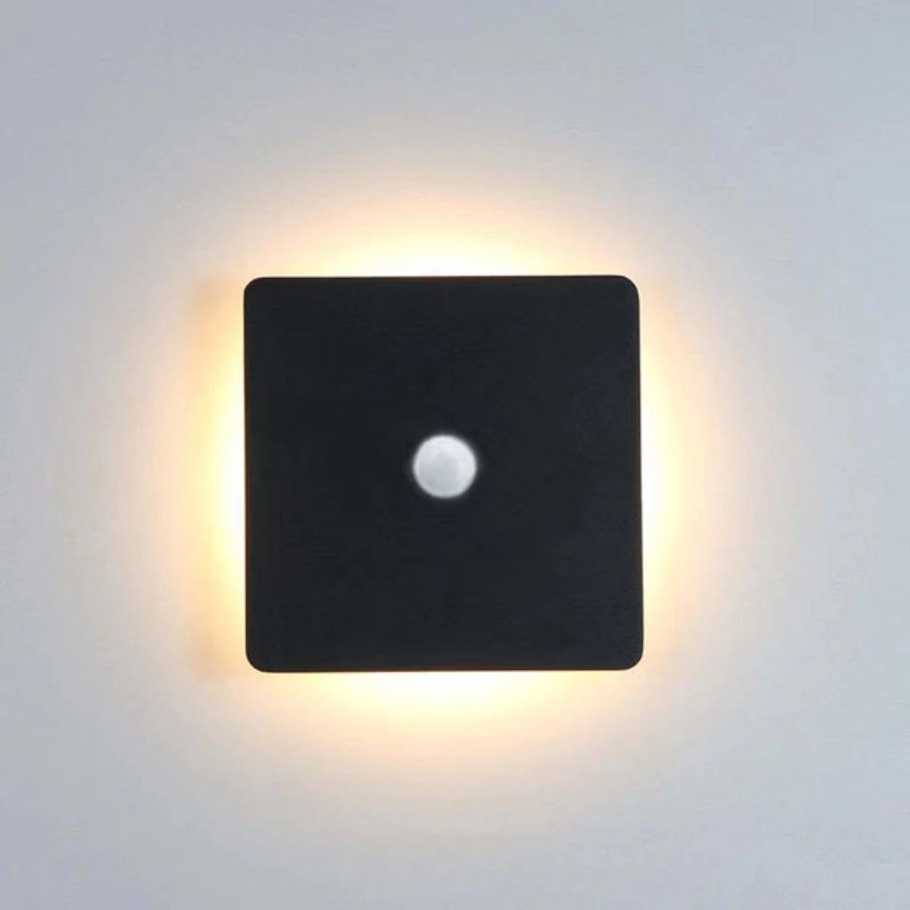 Orr Minimalist Round/Square Outdoor Wall Lamp LED Black/White - Cueteks