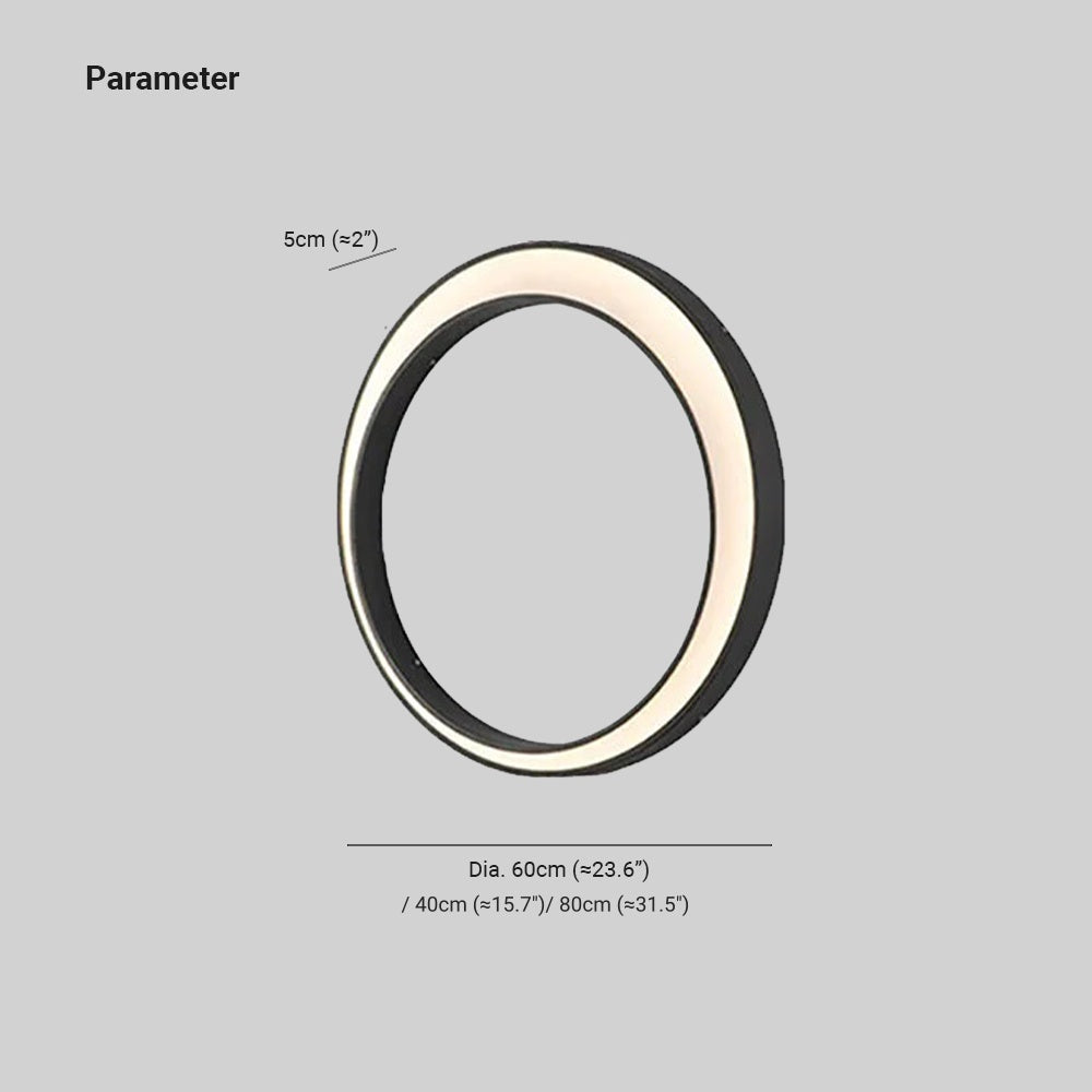 Elif Modern Ring Metal Wall Light, Art, Outdoor - Cueteks