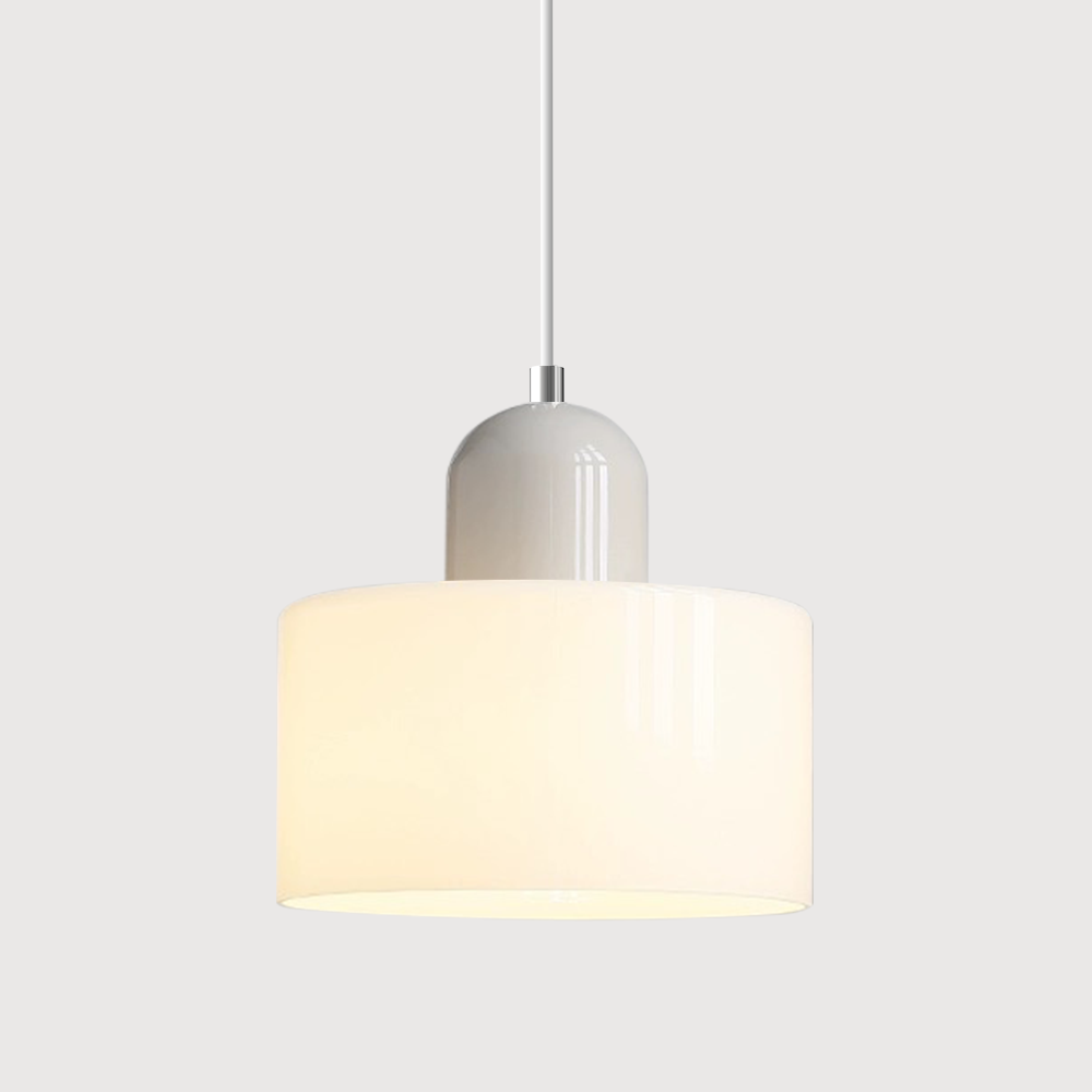 Morandi Modern White Glass Kitchen Island Pendant Light - Cueteks