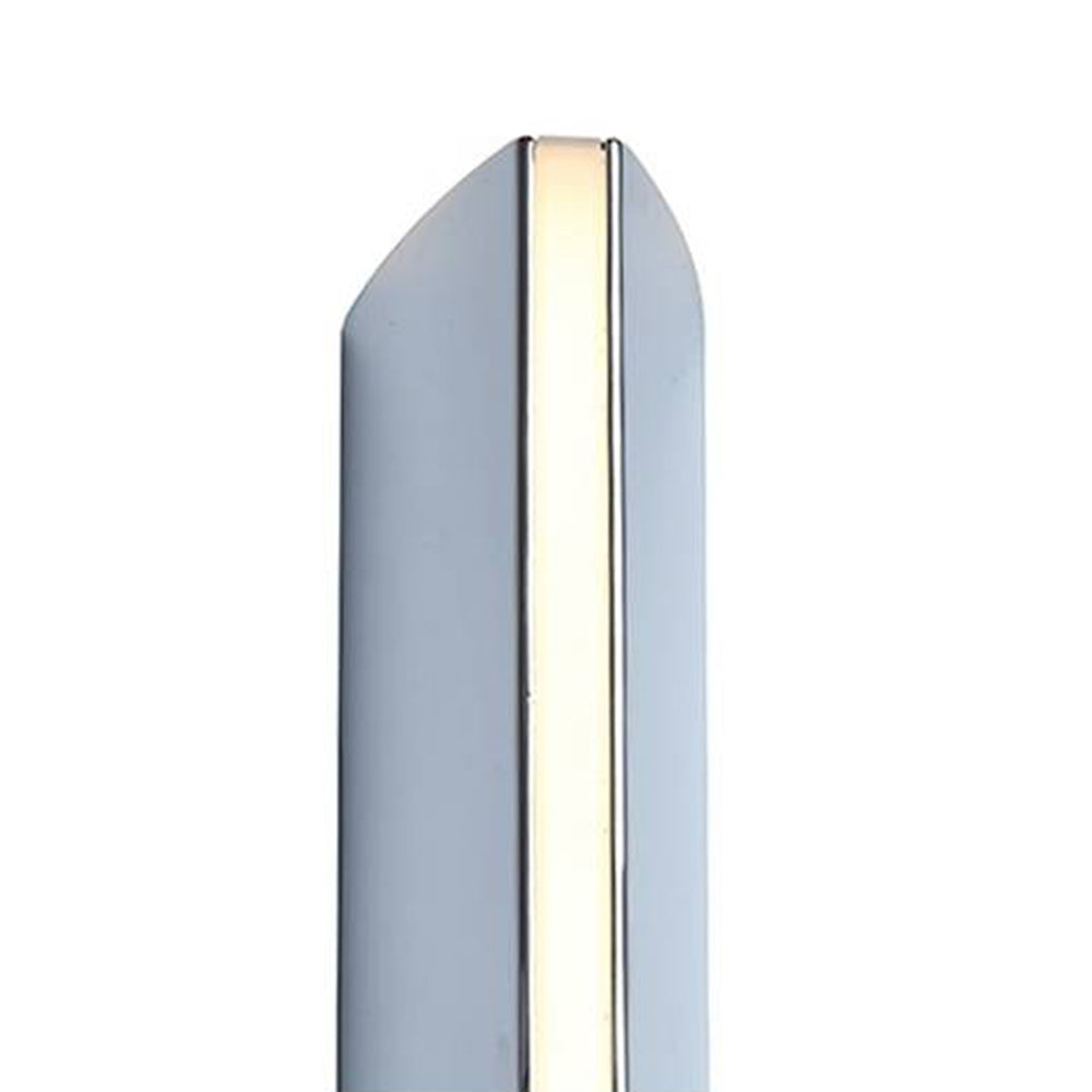 Orr Modern Triangular Prism Metal Outdoor Wall Lamp, Black/Silver - Cueteks