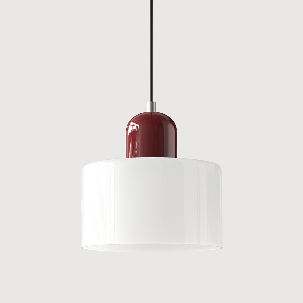 Morandi Modern White Glass Kitchen Island Pendant Light - Cueteks