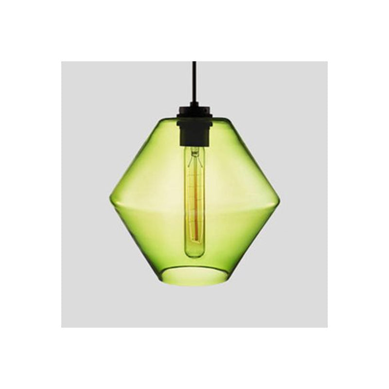 Zaid geometric glass pendant light