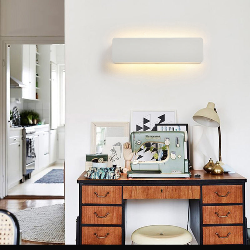 Orr LED Metal Indoor Wall Lamp Rotatable, White - Cueteks