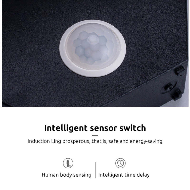 Close view of the white sensor dome
