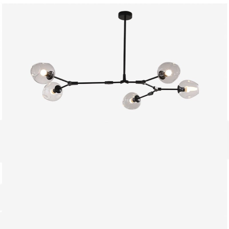 Valentina Nordic Modern Glass Pendant Light Clear Bubble - Cueteks