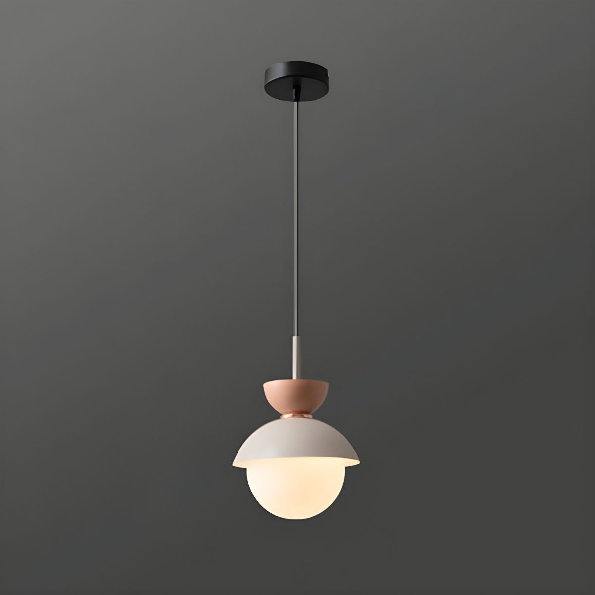 Cairns Nordic Metal Colorful Globe Pendant Light, Bedroom - Cueteks