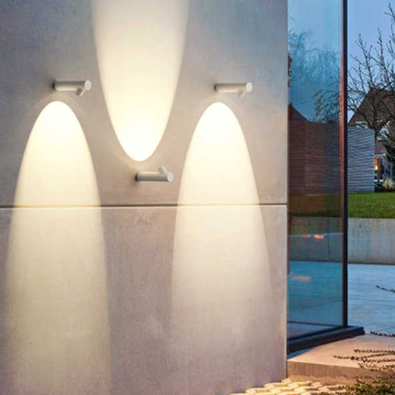 Orr Modern Waterproof Outdoor Wall Lighting, White & Black - Cueteks