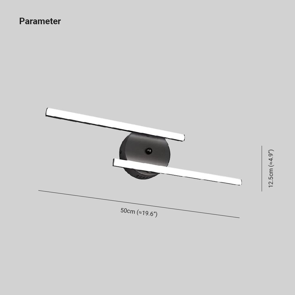 Edge double-bar diagram with 50 cm overall width and a 12.5 cm vertical label beside the centre.