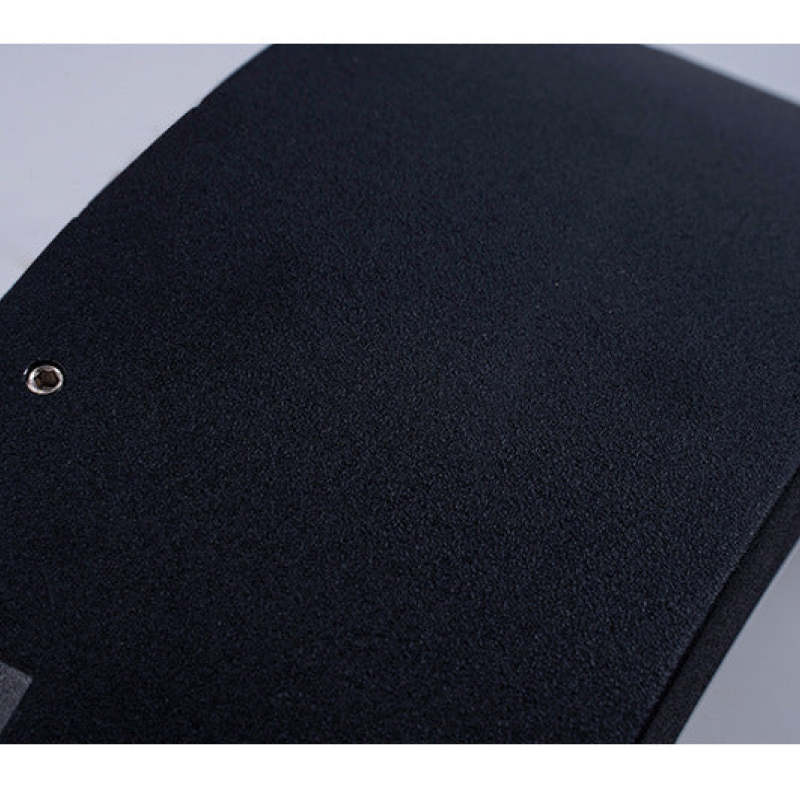 Close view of the Black textured arc housing