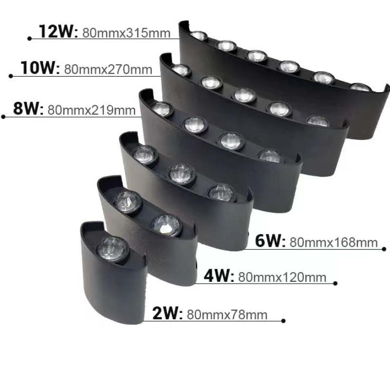 Orr Modern Rectangular Metal Outdoor Wall Lamp, Black/White, Water-wave - Cueteks