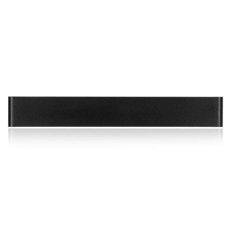 Close-up of the black rectangular face and glowing edges